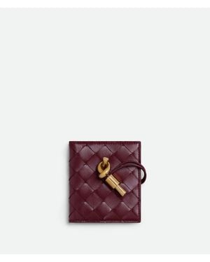 Bottega Veneta Andiamo Flap Card Case - Purple