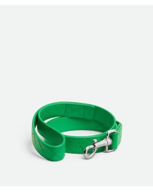 Bottega Veneta Medium Intrecciato Dog Leash - Green