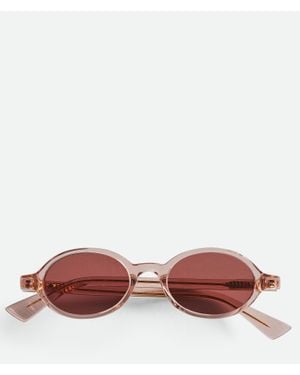 Bottega Veneta Ovale Classic Sonnenbrille - Pink