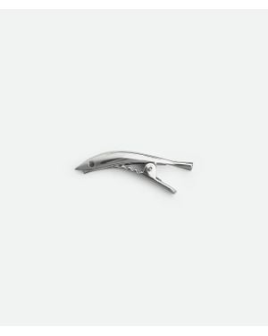 Bottega Veneta Sardine Hair Clip - White