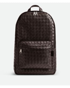 Bottega Veneta Intrecciato Rucksack - Schwarz