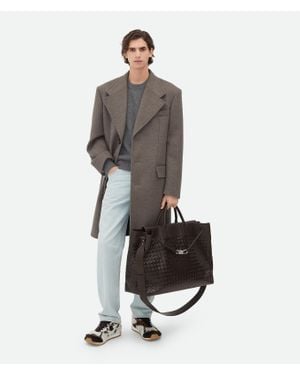 Bottega Veneta Doppelter Mantel Aus Wolle Und Kaschmir - Weiß