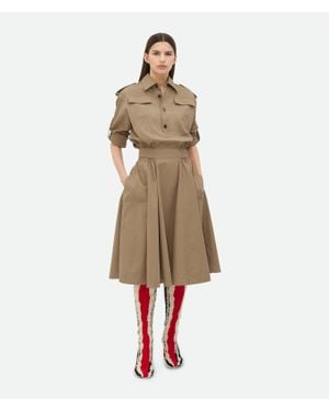 Bottega Veneta Shirt Dresses - Natural