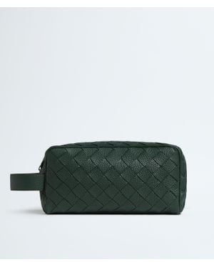 Bottega Veneta Intrecciato Travel Pouch - Green