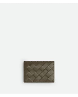 Bottega Veneta Intrecciato Visitenkartenetui - Grau