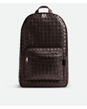Bottega Veneta Intrecciato Rucksack - Schwarz