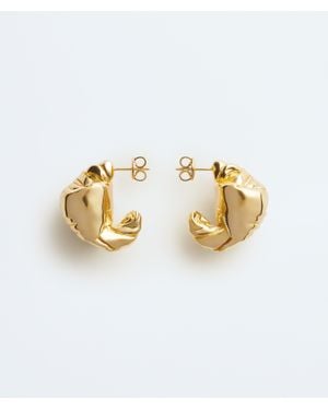 Bottega Veneta Medium Knot Earrings - Metallic