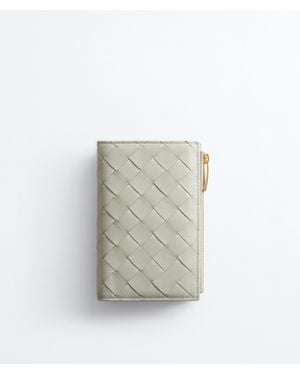 Bottega Veneta Intrecciato Medium Bi-Fold Wallet - White