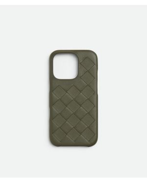 Bottega Veneta Intrecciato Iphone 16 Pro Case - Green