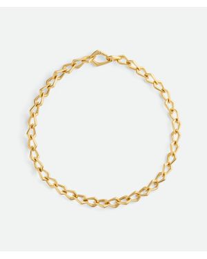 Bottega Veneta Fin Chain Necklace - Metallic
