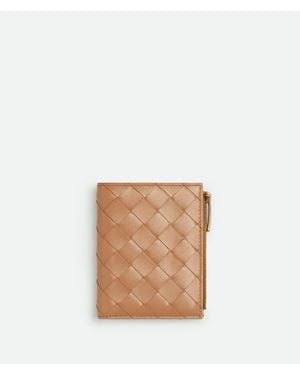 Bottega Veneta Intrecciato Small Bi-Fold Wallet - White