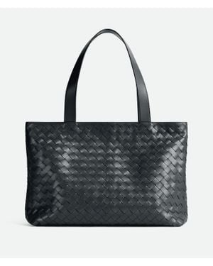 Bottega Veneta Kleine Intrecciato Tote Mit Zip - Schwarz