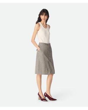 Bottega Veneta Viscose And Silk Skirt - White