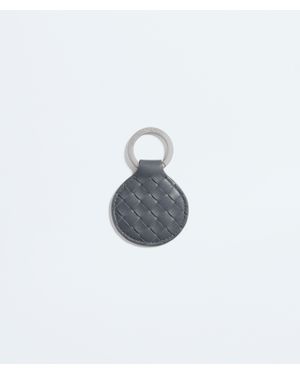 Bottega Veneta Porte-clés rond Intrecciato Piccolo - Blanc