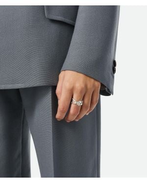 Bottega Veneta Knot Ring - Grey