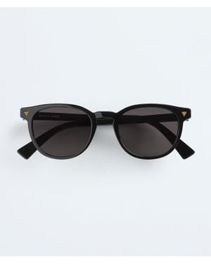 Bottega Veneta Soft Recycled Acetate Panthos Sunglasses - Black