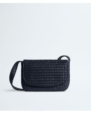 Bottega Veneta Veneto Messenger Small Crossbody Bag - Blue