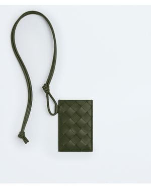 Bottega Veneta Intrecciato Badge Holder - White