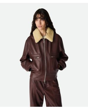 Bottega Veneta Padded Leather Blouson - Brown