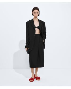 Bottega Veneta Cotton Gabardine Skirt - Black
