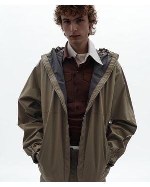Bottega Veneta Technical Hooded Blouson - Brown
