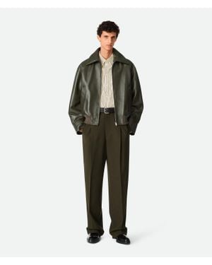 Bottega Veneta Leather Blouson - Green