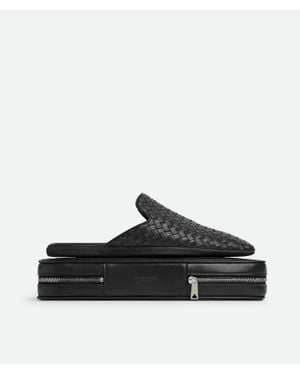 Bottega Veneta Palazzo Slipper With Travel Case - Black