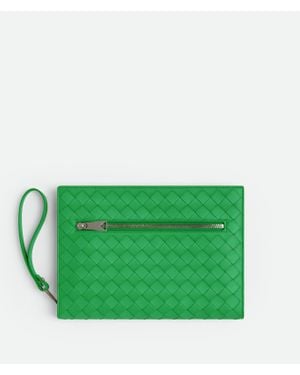 Bottega Veneta Kleine Intrecciato Dokumentenmappe - Grün