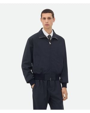 Bottega Veneta Wool Bomber Jacket - Blue