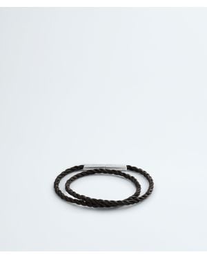 Bottega Veneta Rope Leather Bracelet - White
