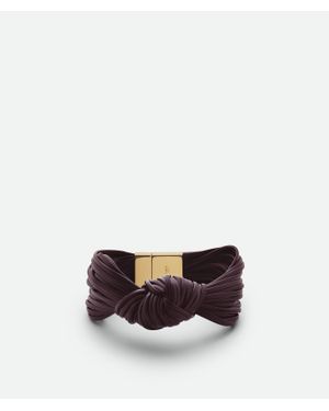 Bottega Veneta Knot Lederarmband - Weiß