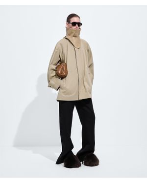 Bottega Veneta Trenchcoat Aus Baumwolle - Weiß