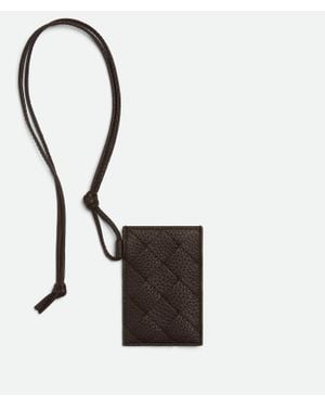 Bottega Veneta Intrecciato Badge Holder - White