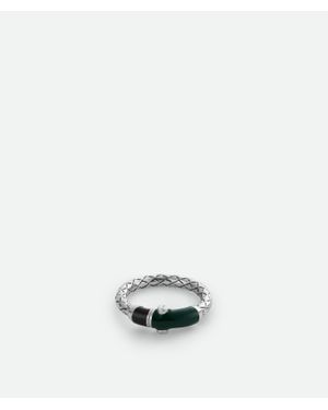 Bottega Veneta Bague Intreccio - Blanc