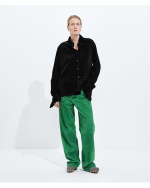 Bottega Veneta Suede Leather Pants - Green