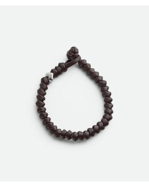 Bottega Veneta Knot Leather Bracelet - Metallic