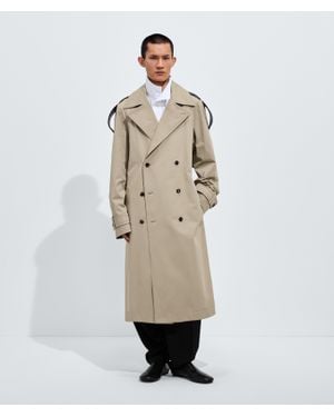 Bottega Veneta Trenchcoat Aus Leichter Baumwolle - Natur