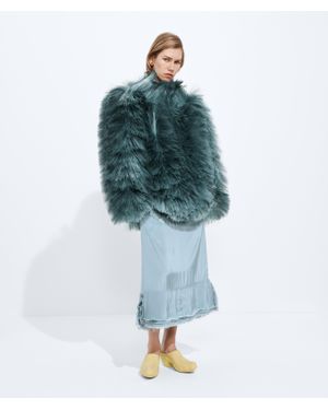 Bottega Veneta Washed Parachute Skirt - Blue