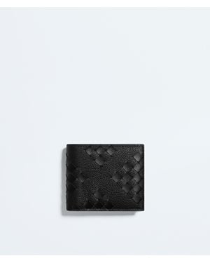 Bottega Veneta Intrecciato Bi-Fold Wallet With Coin Purse - White