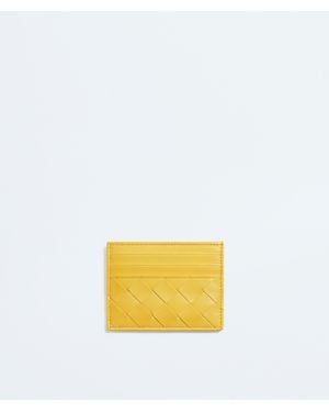 Bottega Veneta Intrecciato Credit Card Case - Yellow