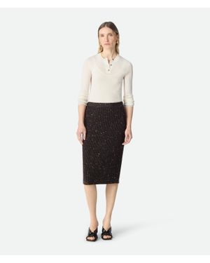 Bottega Veneta Wool English Rib Skirt - White