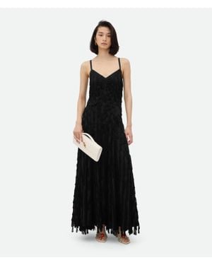 ボッテガヴェネタ Bottega Veneta Fringed Midi Dress Bottega Veneta Fringe Dresses for Women | Lyst