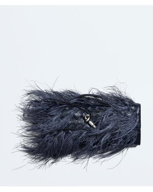 Bottega Veneta Andiamo Clutch - Blau