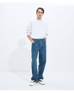 Bottega Veneta Medium Wide Leg Jeans - Blue