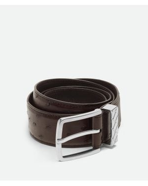 Bottega Veneta Intreccio Loop Belt - Black