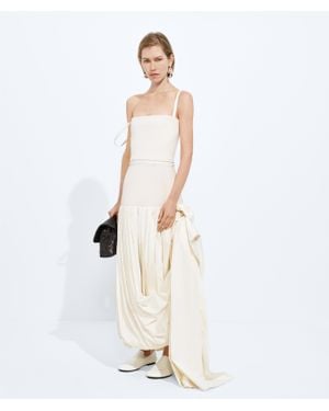 Bottega Veneta Wool Gabardine Dress - White