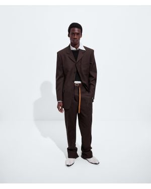 Bottega Veneta Wool And Mohair Toile Trousers - White