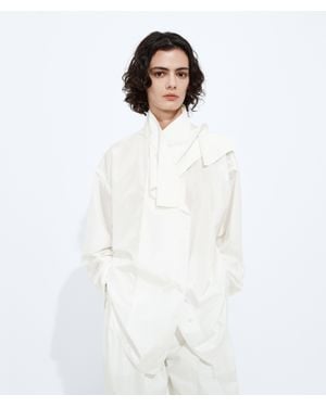 Bottega Veneta Washed Silk Taffeta Shirt - White
