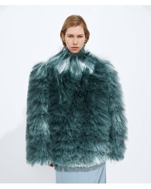Bottega Veneta Fringed Embroidery Top - Green