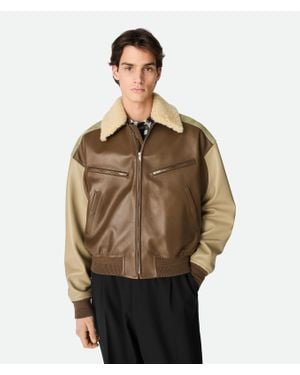 Bottega Veneta Leather Nappa Blouson - Brown